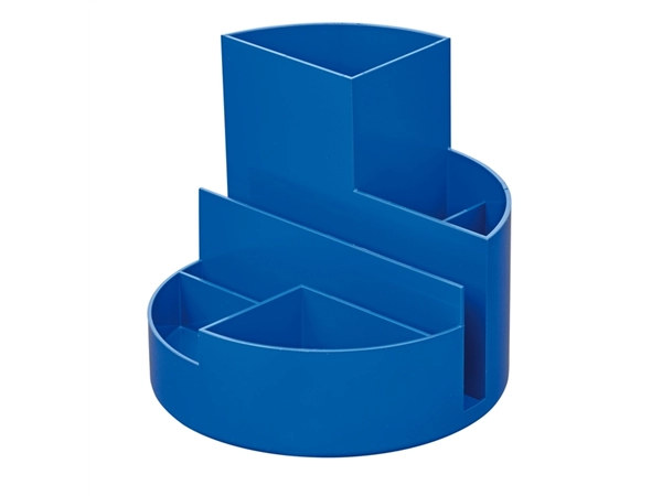 Een Pennenkoker MAUL roundbox Blauwe Engel recycled 6 vaks blauw koop je bij VHK Kantoorartikelen