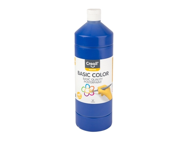 Een Plakkaatverf Creall basic donkerblauw 1000ml koop je bij VHK Kantoorartikelen