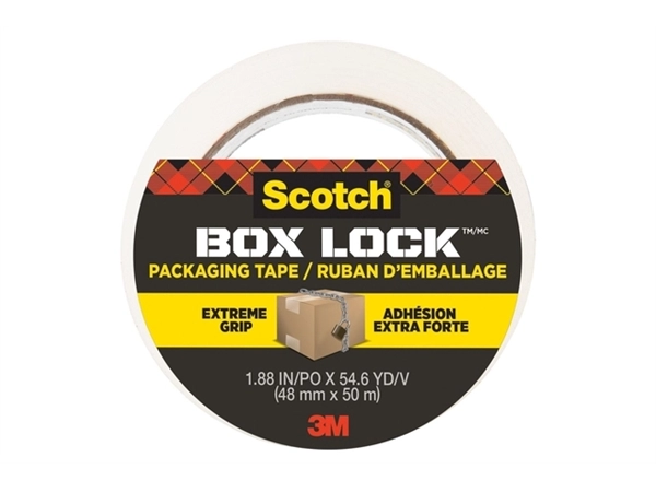 Een Verpakkingstape Scotch Box Lock 3950-EF 48mmx50m koop je bij Hoekmankantoorartikelen.nl