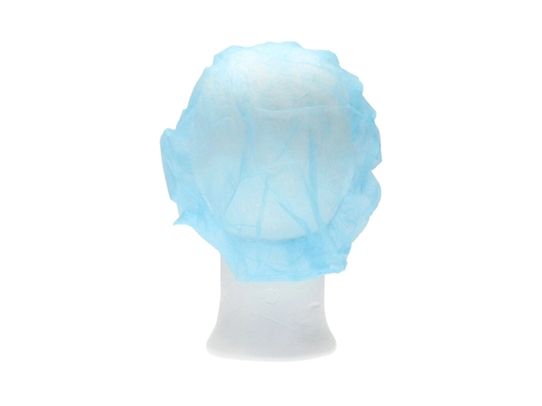 Een Haarnet CMT bouffant non-woven M 50cm PP blauw 100 stuks koop je bij Continu Kantoor