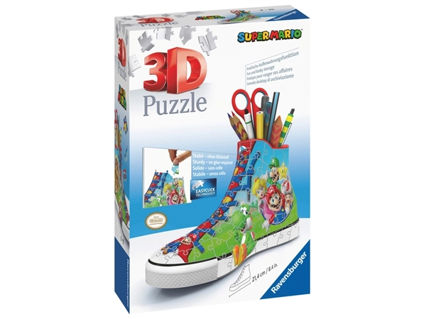 Een 3D puzzel Ravensburger Sneaker Mario 54 stuks koop je bij Continu Kantoor