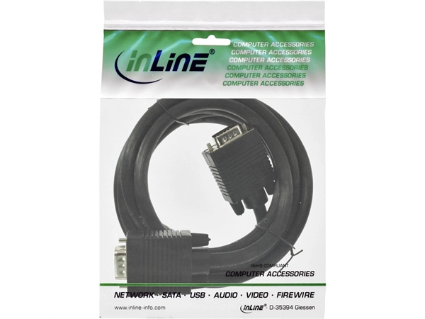 Een Kabel InLine S VGA 15HD M-M 2 meter zwart koop je bij Continu Kantoor