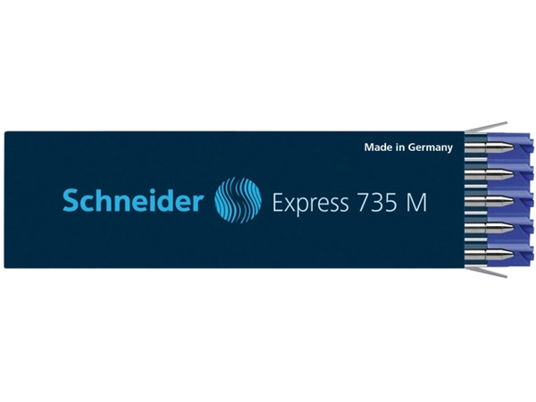 Een Balpenvulling Schneider Express 735 medium blauw koop je bij Continu Kantoor