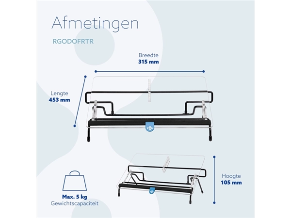 Een Documenthouder R-Go Flex Read Verstelbaar koop je bij Continu Kantoor