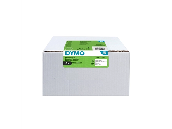 Een Etiket Dymo LabelWriter 5XL verzendlabel 102x210mm 6 rollen á 140 stuks wit koop je bij VHK Kantoorartikelen