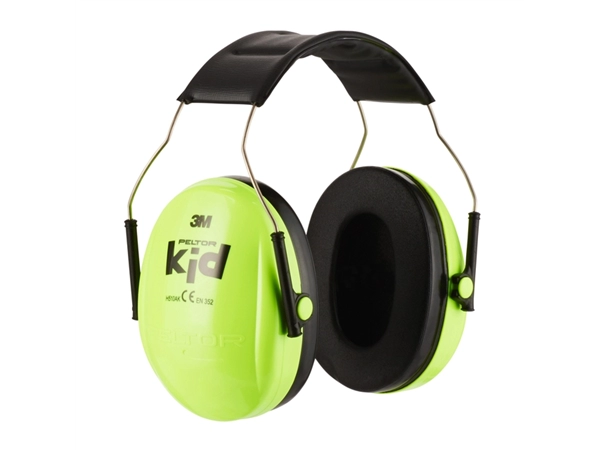 Een Oorkap 3M Peltor voor kinderen H510AK (87-98 dB) neongroen koop je bij Continu Kantoor