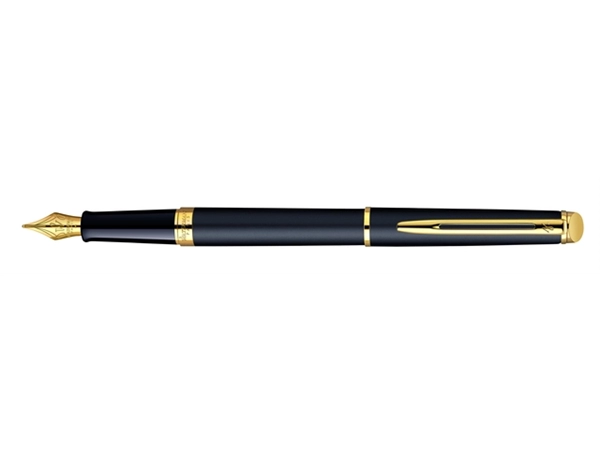 Een Vulpen Waterman Hémisphère matt black GT medium koop je bij VHK Kantoorartikelen