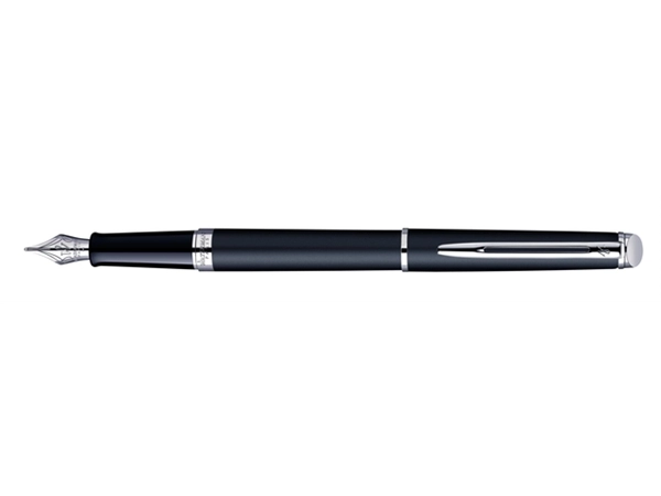 Een Vulpen Waterman Hémisphère matt black CT medium koop je bij VHK Kantoorartikelen