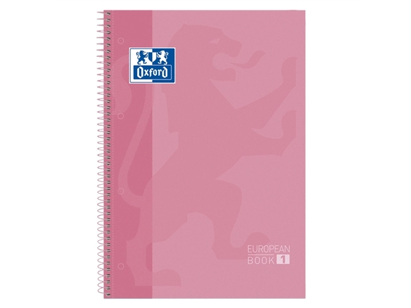 Een Notitieboek Oxford Classic Europeanbook A4+ 4-gaats lijn 80vel roze koop je bij VHK Kantoorartikelen