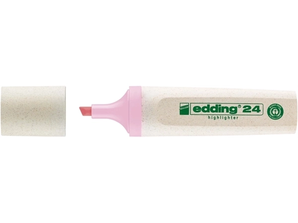 Een Markeerstift edding 24 Ecoline pastel roze koop je bij VHK Kantoorartikelen