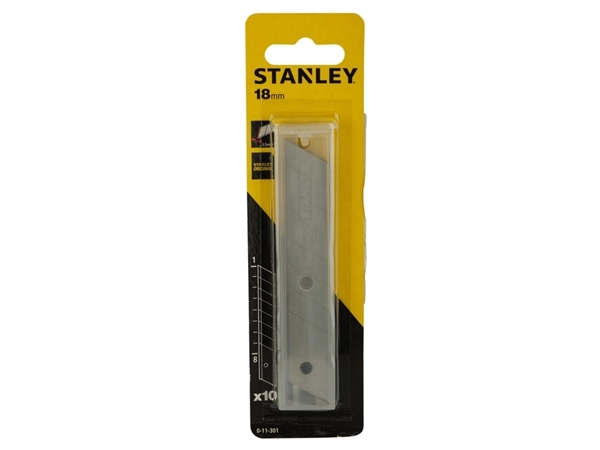 Een Afbreekmesjes Stanley 18mm 10 stuks koop je bij VHK Kantoorartikelen