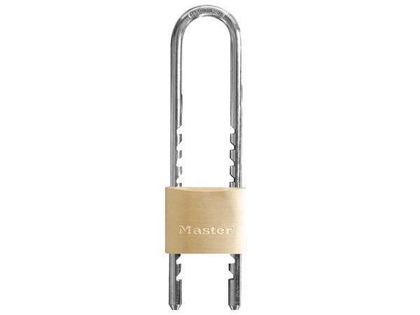 Een Hangslot MasterLock verstelbaar messing 50mm koop je bij VHK Kantoorartikelen