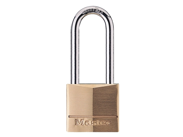 Een Hangslot MasterLock beugel 51mm messing 40mm koop je bij Hoekmankantoorartikelen.nl