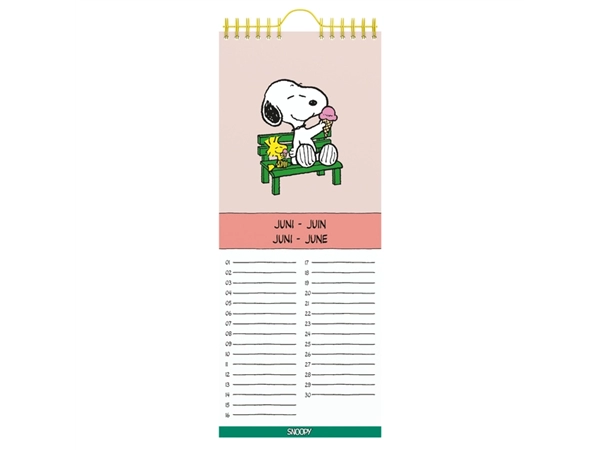 Een Verjaardagskalender Lannoo Peanuts 130x325 koop je bij Continu Kantoor