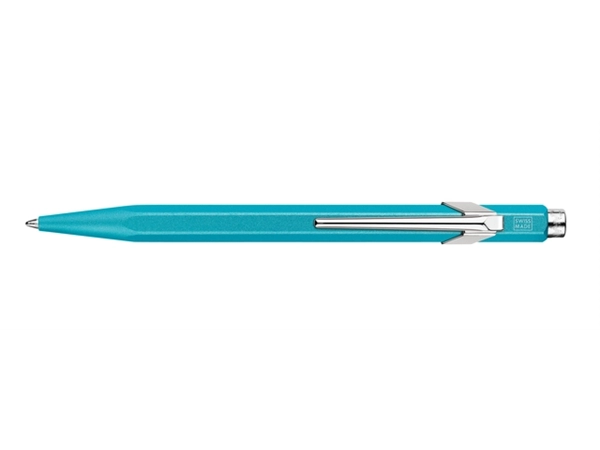 Een Balpen Caran d'Ache Colormat-X 849 turquoise koop je bij VHK Kantoorartikelen