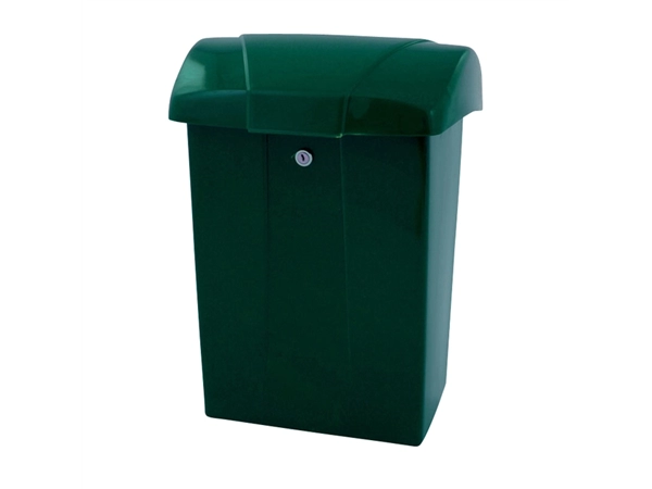 Een Brievenbus Vepa Bins met klep kunststof groen koop je bij VHK Kantoorartikelen