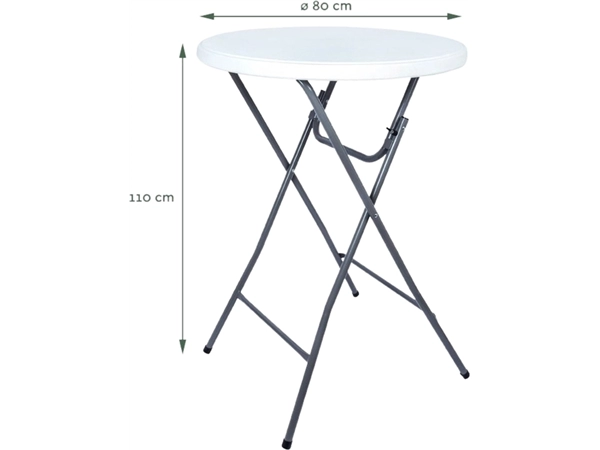 Een Statafel BRASQ 80cm wit koop je bij Continu Kantoor