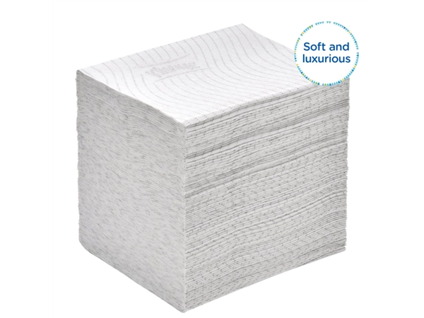 Een Toiletpapier Kleenex gevouwen 2-laags 110x186mm wit 8408 koop je bij Continu Kantoor