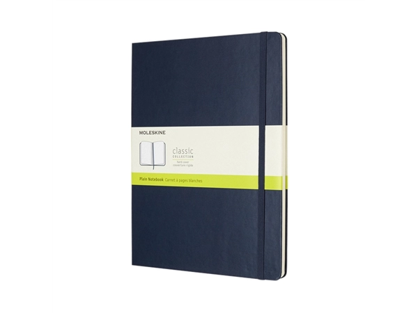 Een Notitieboek Moleskine XL 190x250mm blanco hard cover sapphire blue koop je bij VHK Kantoorartikelen