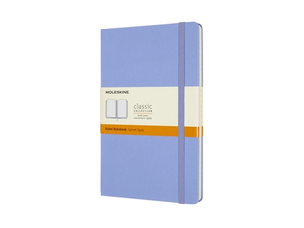 Een Notitieboek Moleskine large 130x210mm lijn hard cover hydrangea blue koop je bij VHK Kantoorartikelen