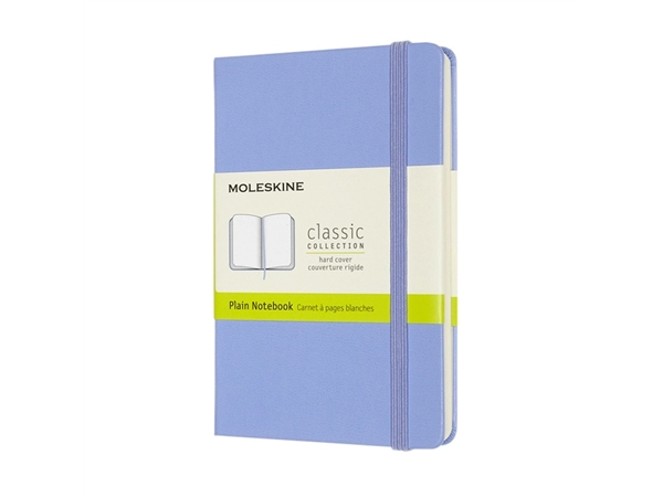 Een Notitieboek Moleskine pocket 90x140mm blanco hard cover hydrangea blue koop je bij VHK Kantoorartikelen