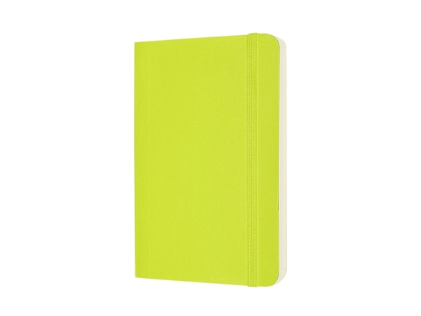 Een Notitieboek Moleskine pocket 90x140mm blanco soft cover lemon green koop je bij Continu Kantoor