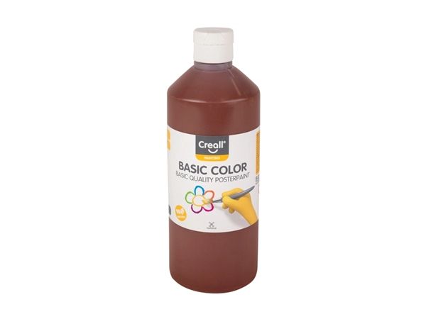 Een Plakkaatverf Creall basic donkerbruin 500ml koop je bij VHK Kantoorartikelen