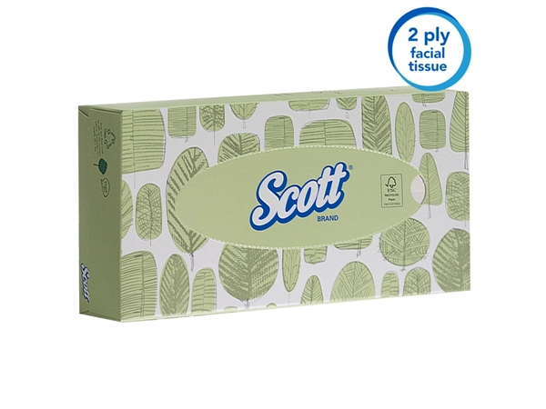 Een Facial tissues Scott 2-laags 100 vel wit 8837 koop je bij Continu Kantoor