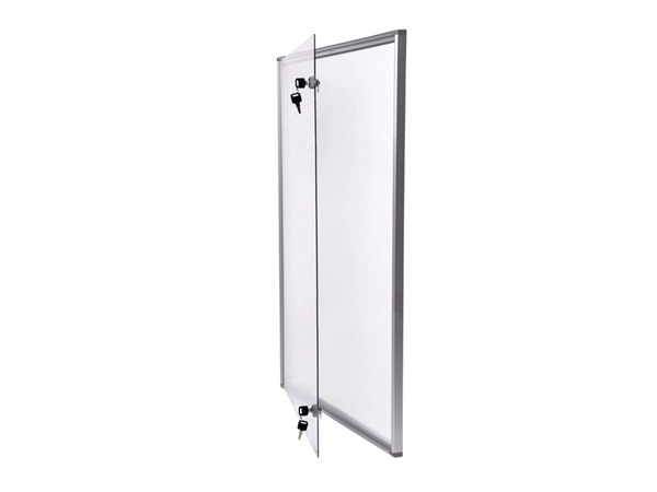 Een Binnenvitrine wand MAULextraslim whiteboard 9xA4 met slot koop je bij Continu Kantoor