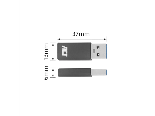 Een Adapter ACT USB-A naar USB-C koop je bij Continu Kantoor