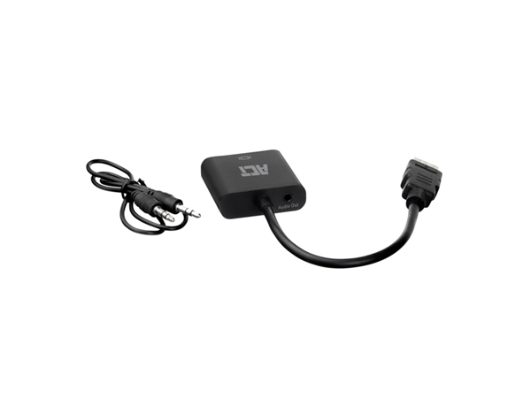 Een Adapter ACT HDMI naar VGA met audio koop je bij Continu Kantoor