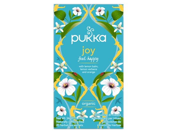 Een Thee Pukka joy 20 zakjes koop je bij VHK Kantoorartikelen