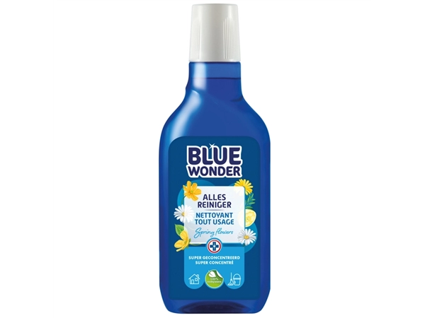 Een Allesreiniger Blue Wonder met dop dosering 750ml koop je bij VHK Kantoorartikelen