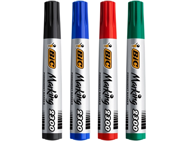 Een Viltstift Bic 2300 ecolutions schuin medium doos à 4 stuks koop je bij Continu Kantoor