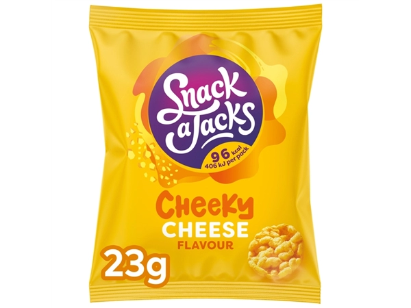 Een Mini rijstwafels Snack-a-Jacks cheese koop je bij Continu Kantoor