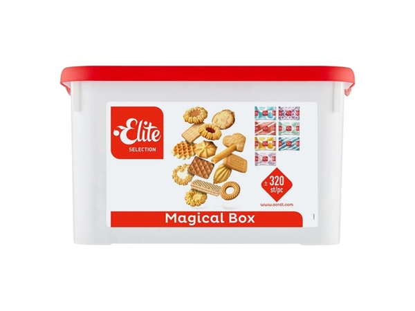 Een Koekjes Elite Selection Magical mix 320 stuks koop je bij VHK Kantoorartikelen