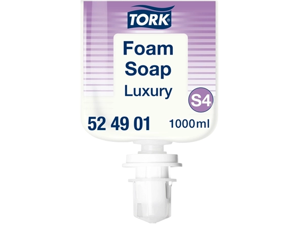 Een Handzeep Tork S4 foam luxe zacht geparfumeerd 1000ml 524901 koop je bij VHK Kantoorartikelen