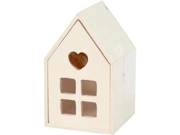 Een Huis met lade Creativ Company 10.8x6.8 cm hout koop je bij Continu Kantoor