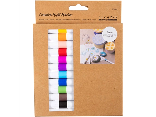 Een Multistift Creativ Company 4mm set à 12 kleuren koop je bij Continu Kantoor