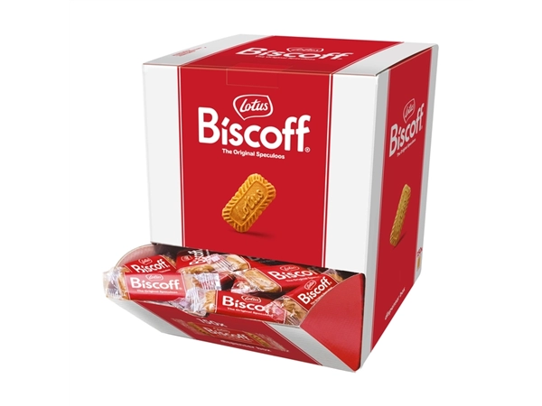 Een Koekjes Lotus Biscoff speculoos dispenser 150 stuks koop je bij VHK Kantoorartikelen