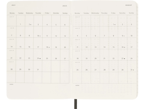 Een Agenda 2025 Moleskine 12M Planner Weekly 7dagen/1pagina pocket sc myrtle green koop je bij Continu Kantoor