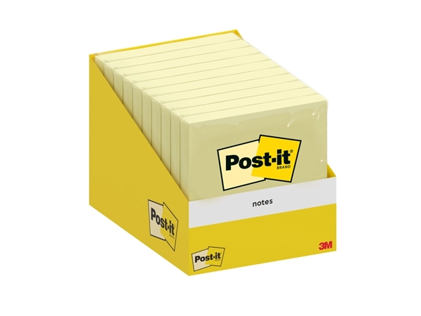 Een Memoblok 3M Post-it 6820 76x76mm Notes Canary Yellow koop je bij VHK Kantoorartikelen