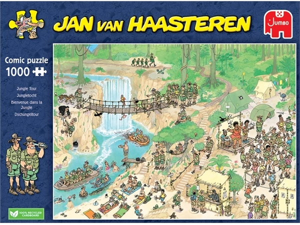 Een Puzzel Jan van Haasteren Jungletocht 1000 stukjes koop je bij Continu Kantoor