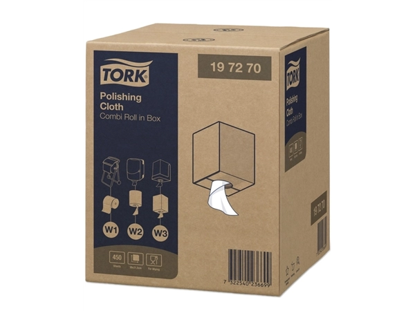 Een Reinigingsdoek Tork W1-W2-W3 Premium 1-laags 450 vel wit 197270 koop je bij Continu Kantoor