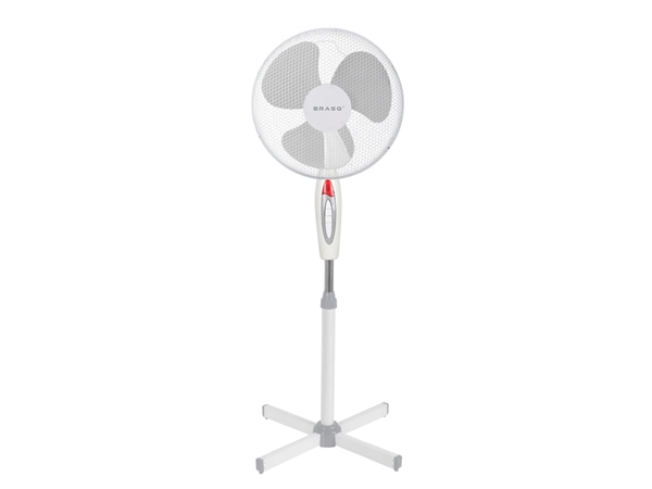 Een Statiefventilator BRASQ F300 Ø 40cm wit koop je bij Hoekmankantoorartikelen.nl