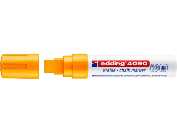 Een Krijtstift edding 4090 window blok 4-15mm neon oranje koop je bij Hoekmankantoorartikelen.nl