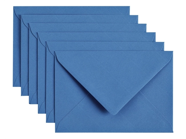 Een Envelop Papicolor C6 114x162mm donkerblauw pak à 6 stuks koop je bij Hoekmankantoorartikelen.nl