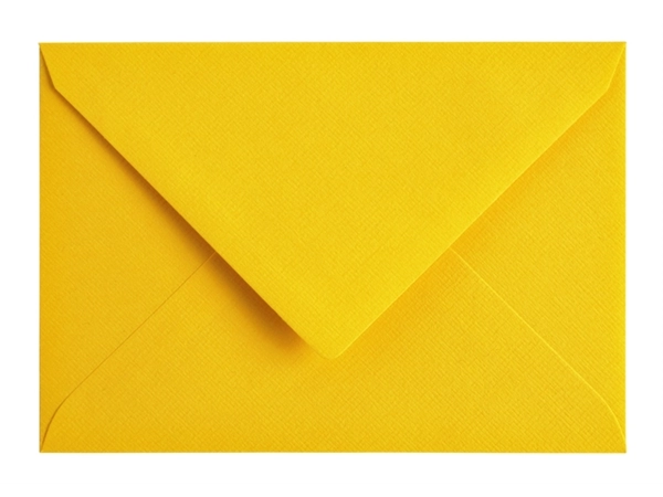 Een Envelop Papicolor C6 114x162mm dottergeel pak à 6 stuks koop je bij Continu Kantoor