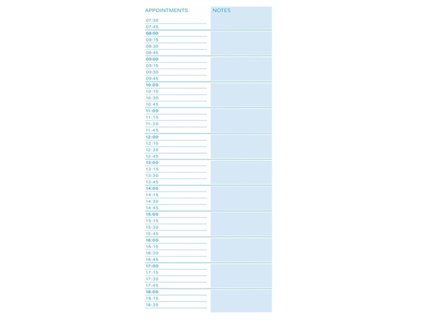 Een Things to do Djois Atlanta recycled papier Today 140x297mm 125vel 70gr blauw koop je bij Continu Kantoor