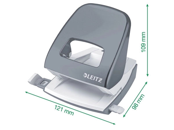 Een Perforator Leitz 5008 Nexxt metaal 30 vel zwart blister koop je bij economaat.be